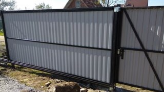 Купить сваи для ворот в Каменка. Заказать ворота на сваях под ключ от 21805 руб